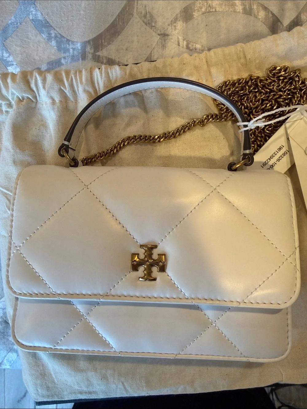 Tory Burch compact white